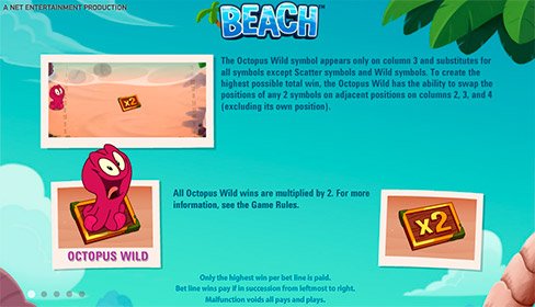 Бесплатный игровой автомат Пляж играть онлайн