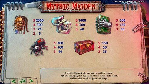 Играть игровой автомат Mythic Maiden бесплатно без регистрации