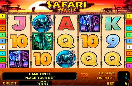 Бесплатный игровой автомат Safari Heat играть онлайн