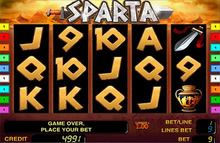 Бесплатный игровой автомат Sparta играть онлайн